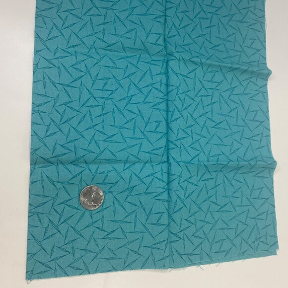 FQ Fat Quarter Jinny Beyer Palette Fabric Quilting Teal Turquoise 18" x 22" - Picture 2 of 4